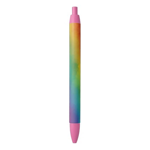 Trendy Rainbow Colors Colorful Template Modern Blue Ink Pen