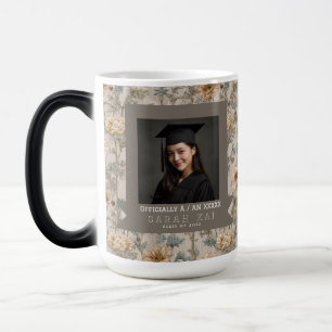Trendy Ranunculus Pattern College Graduation Color Morph Mug