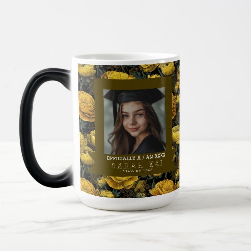 Trendy Ranunculus Pattern Gift For Him Graduation Color Morph Mug