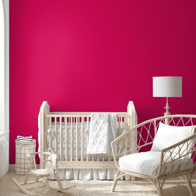 Trendy Raspberry Solid Color | Elegant Wallpaper (Kids)