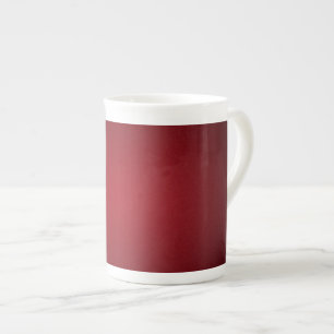 Trendy Red-Black Grainy Vignette Bone China Mug