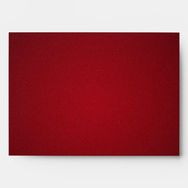 Trendy Red-Black Grainy Vignette Envelope (Front)