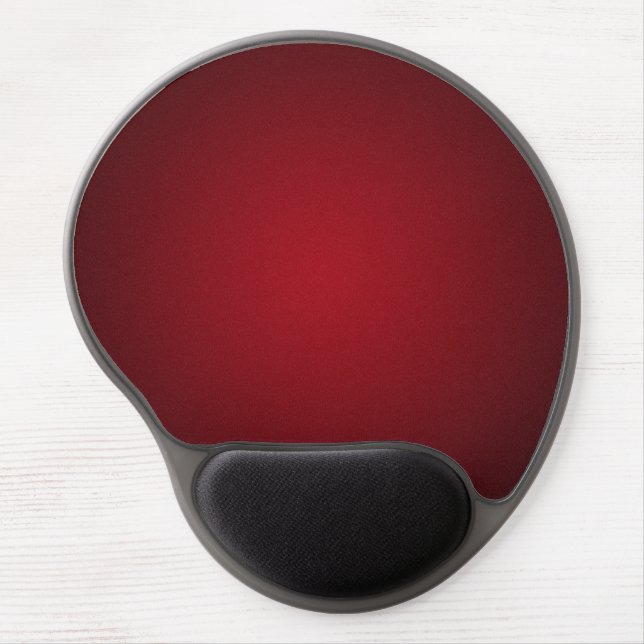 Trendy Red-Black Grainy Vignette Gel Mouse Pad (Front)