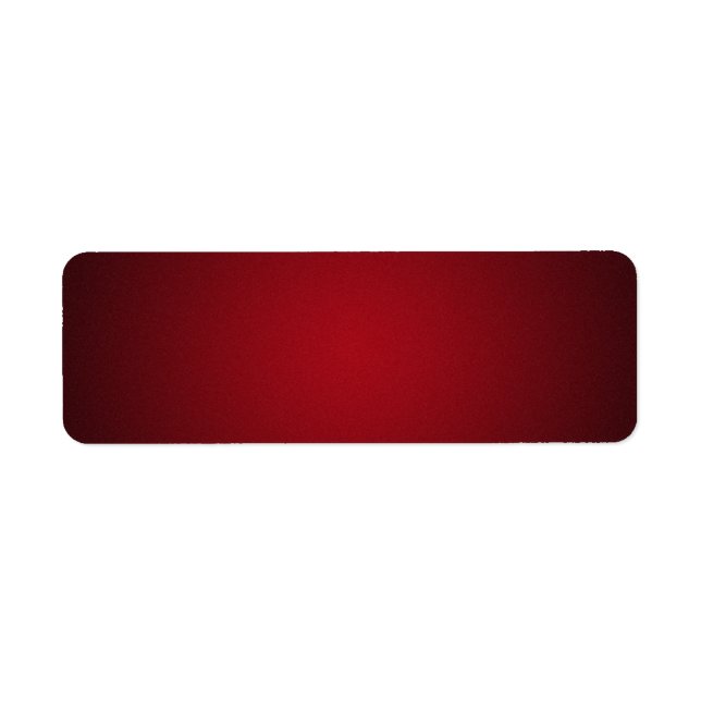 Trendy Red-Black Grainy Vignette Label (Front)