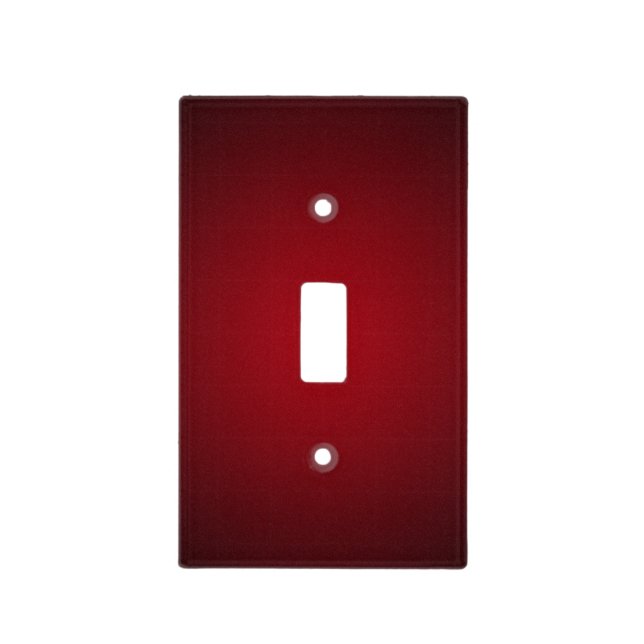 Trendy Red-Black Grainy Vignette Light Switch Cover (Front)