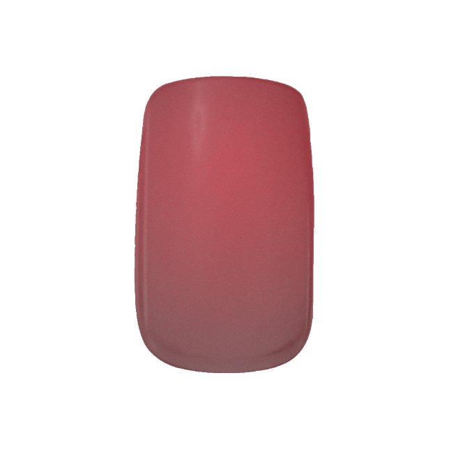 Trendy Red-Black Grainy Vignette Minx Nail Wraps (Right Thumb)