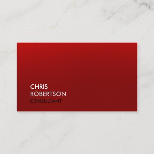 Trendy Red Black Professional Business Card