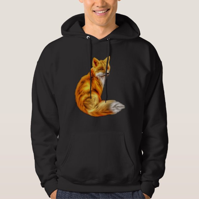 Trendy Red Fox Hoodie (Front)