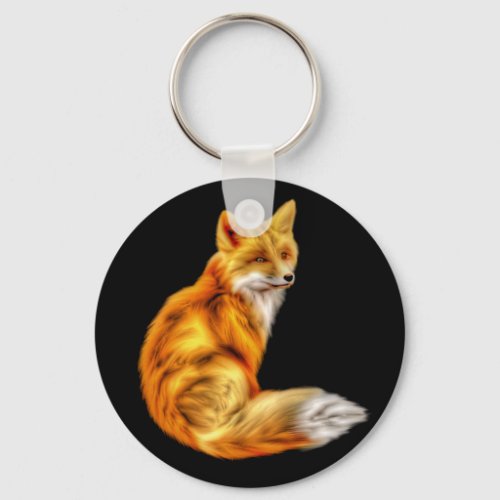 Trendy Red Fox Keychain