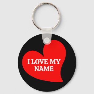 TRENDY RED HEART I LOVE MY ROMANTIC VALENTINE KE KEYCHAIN
