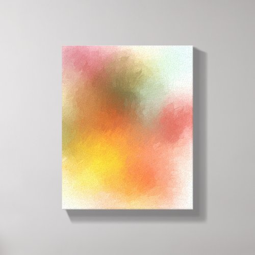 Trendy Red Pink Yellow Blue Purple Green Modern Canvas Print