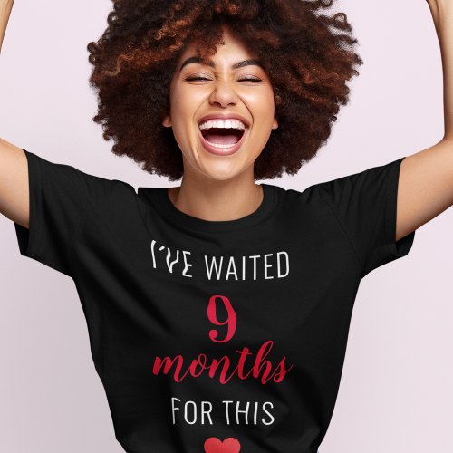 Trendy Red Post Pregnancy Funny Quote  T_Shirt