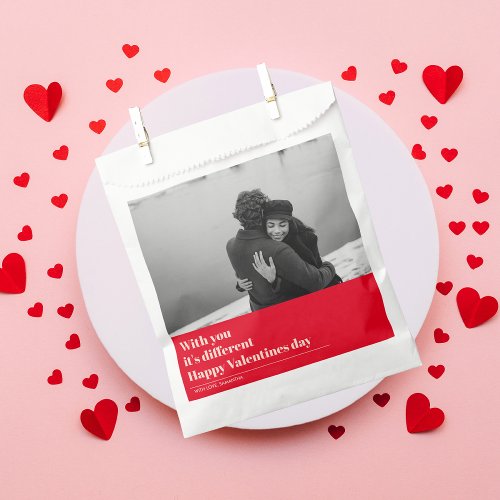 Trendy Red Quote and Photo  Valentines Gift  Favor Bag
