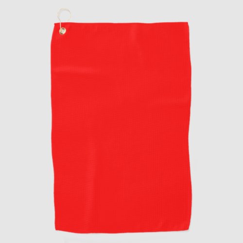 Trendy Red Solid Color Golf Towel