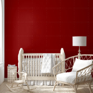 Trendy Red Velvet Solid Color Elegant Wallpaper