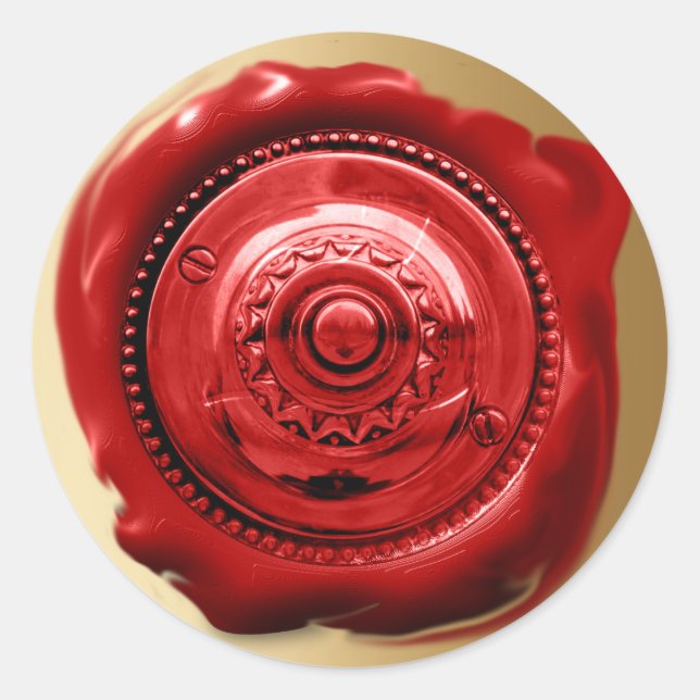 Trendy Red Wax Letter Seal (Front)