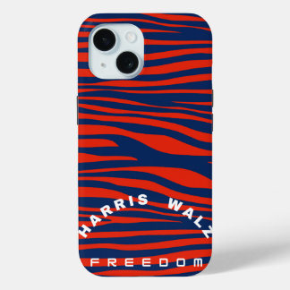 Trendy Red White Blue Animal Print Tough Case