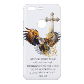 Trendy Religious Eagle Gold Sword Beige Cross Uncommon Google Pixel Case