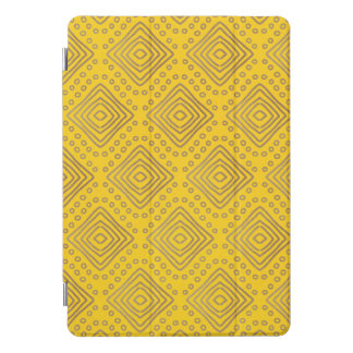 Trendy Retro Geometric Mustard Yellow iPad Case