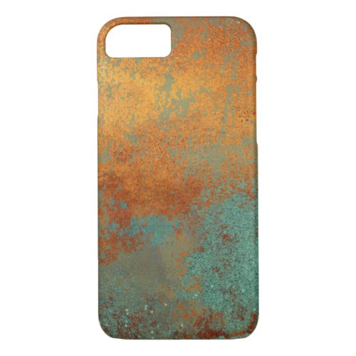 Trendy Rich Copper Patina Metallic iPhone 87 Case