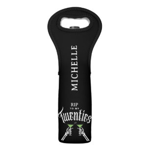 Trendy RIP To My Twenties 30th Birthday Party Wine Bag