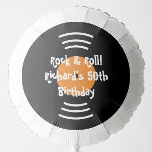 Trendy Rock & Roll theme Birthday party balloons