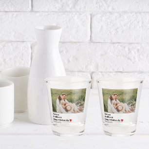 Trendy Romantic Quote Valentines Best Gift Shot Glass