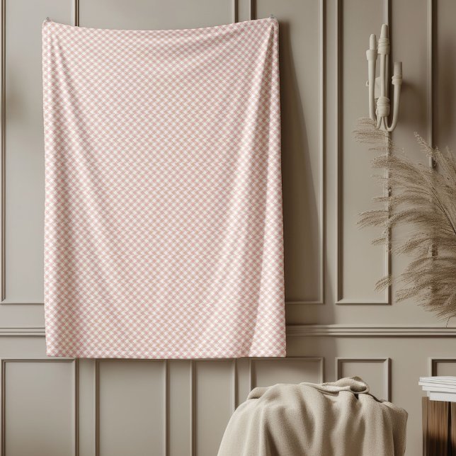 Trendy Rose Gold Check Blanket for Gifting (Trendy Rose Gold Check Blanket for Gifting)