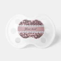 rose gold pacifier