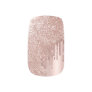 Trendy rose gold glitter drips cute minx nail art