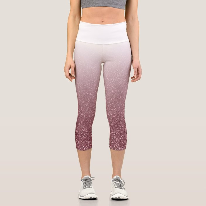 pink and gold leggings