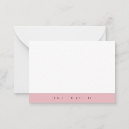 Trendy Rose Gold White Simple Template Elegant