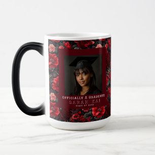 Trendy Rose Pattern Graduation Color Morph Mug