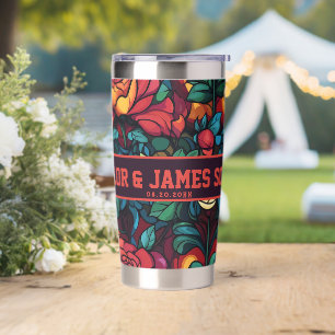 Trendy Rose Travel Cups For Family Insulated Tumbler