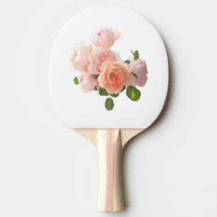 Trendy Roses Design Modern Elegant Template Ping Pong Paddle