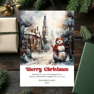 Trendy rustic Christmas scene bold playful holiday
