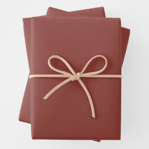 Trendy Rustic Red-Brown - Wrapping Paper Sheets