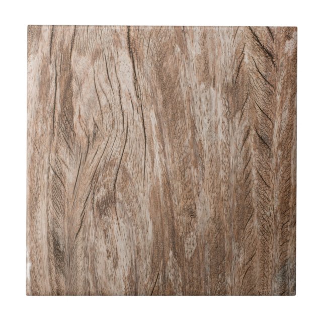Trendy rustic wooden look Farmhouse decoration Ceramic Tile (Front)