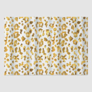 Trendy Safari Chic Gold Leopard Print Gift Tissue Paper
