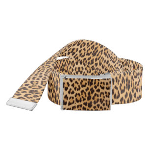 trendy safari fashion leopard spots cheetah print belt