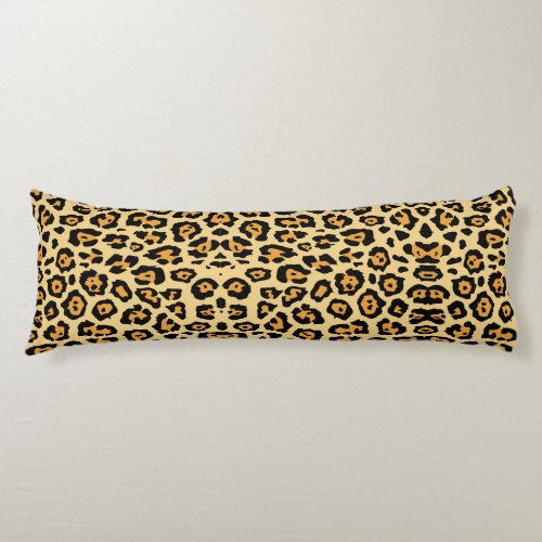 trendy safari fashion leopard spots cheetah print body pillow