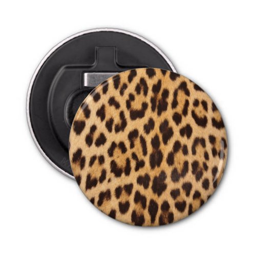 trendy safari fashion leopard spots cheetah print bottle opener