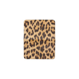 trendy safari fashion leopard spots cheetah print card holder