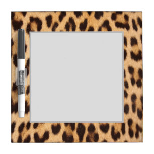 trendy safari fashion leopard spots cheetah print dry erase board