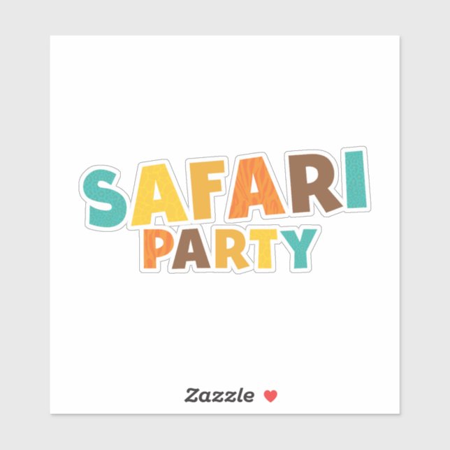 Trendy Safari Sticker (Sheet)