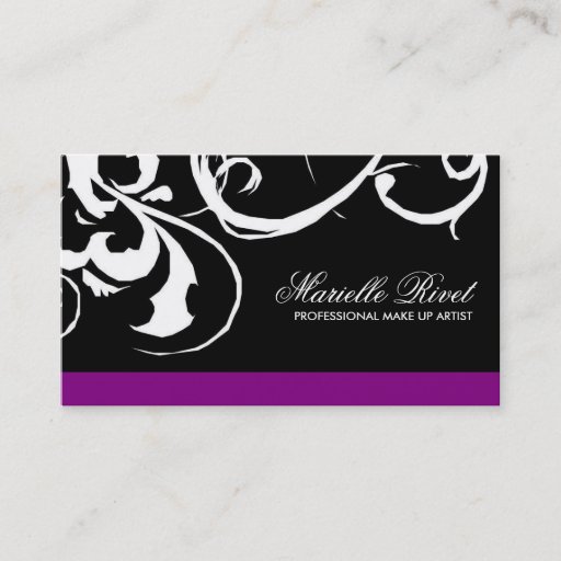 Customizable Trendy Salon Business Card