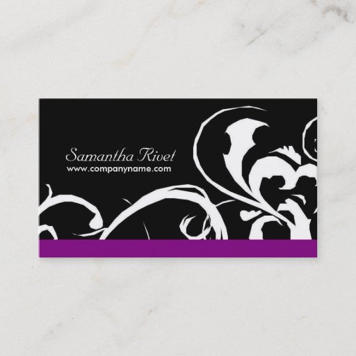 Customizable Trendy Salon Business Card