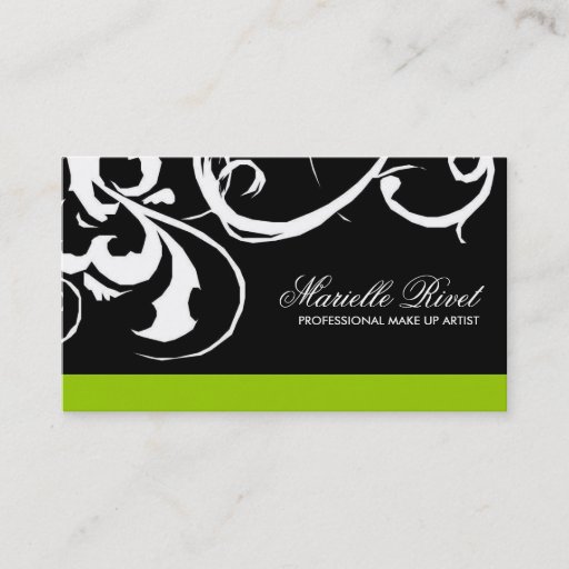 Customizable Trendy Salon Business Card