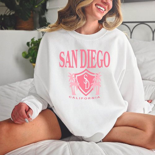 Trendy San Diego Beach Bachelorette Party Crewneck Sweatshirt