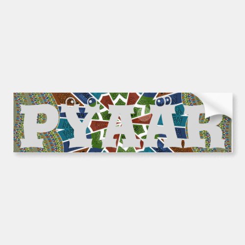 Trendy Sari design Bumper Sticker